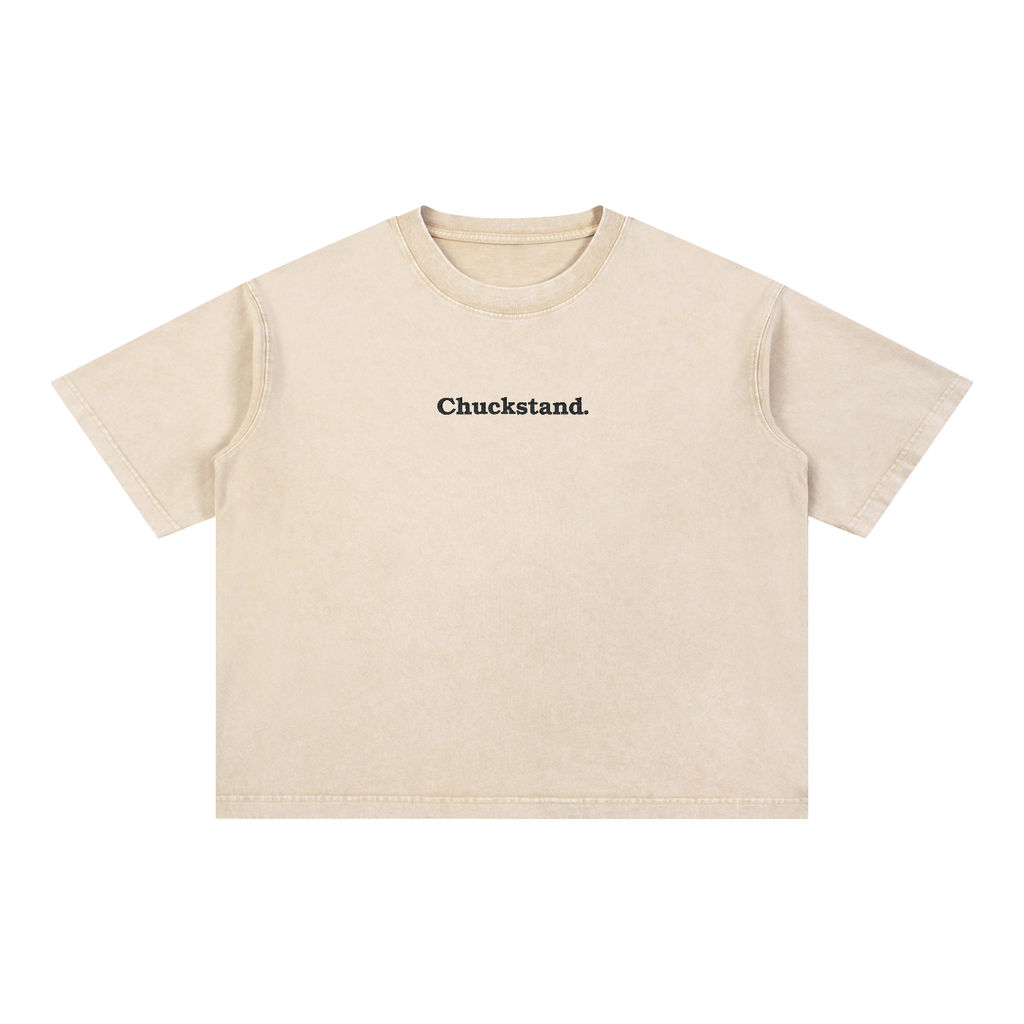 Embroidered Chuckstand. T-shirt