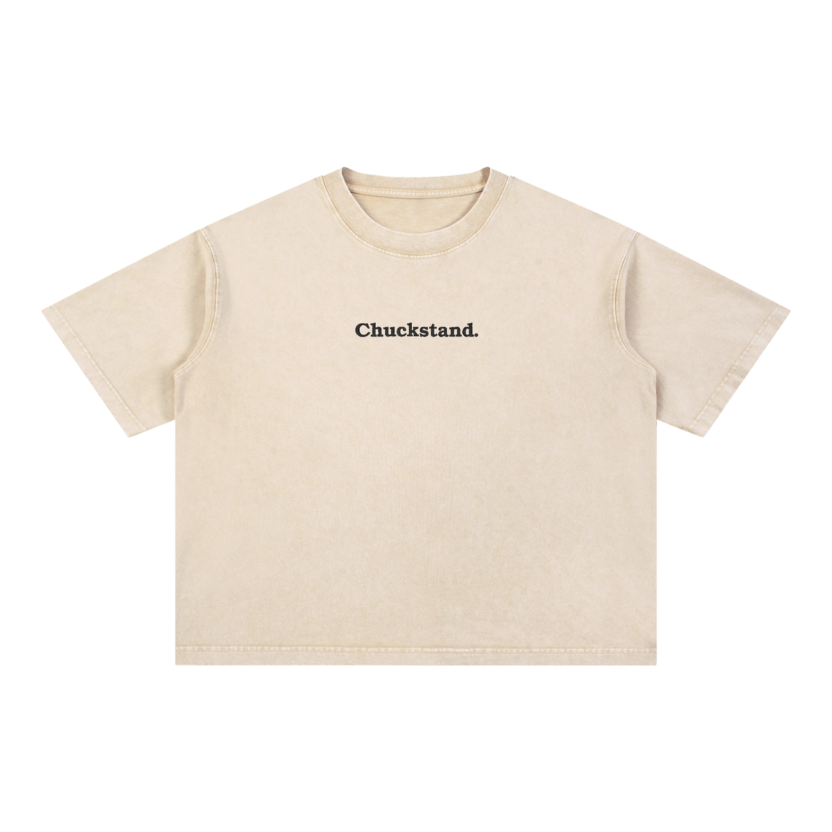 Embroidered Chuckstand. T-shirt