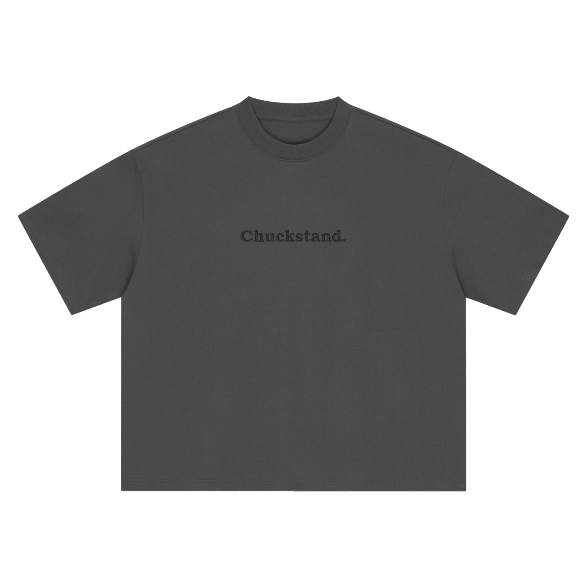 Boxy Embroidered Chuckstand Design.