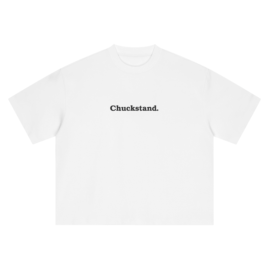Boxy Embroidered Chuckstand Design.