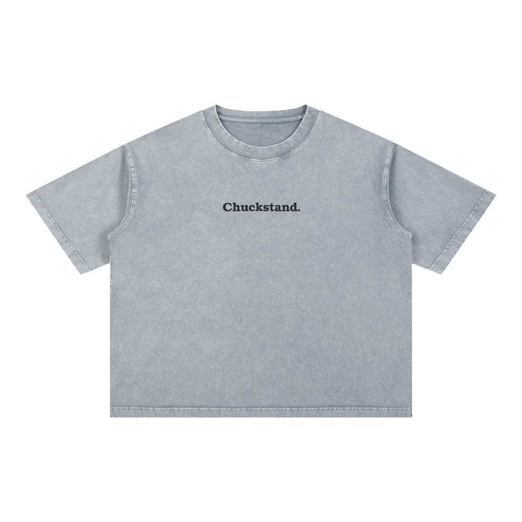 Embroidered Chuckstand. T-shirt