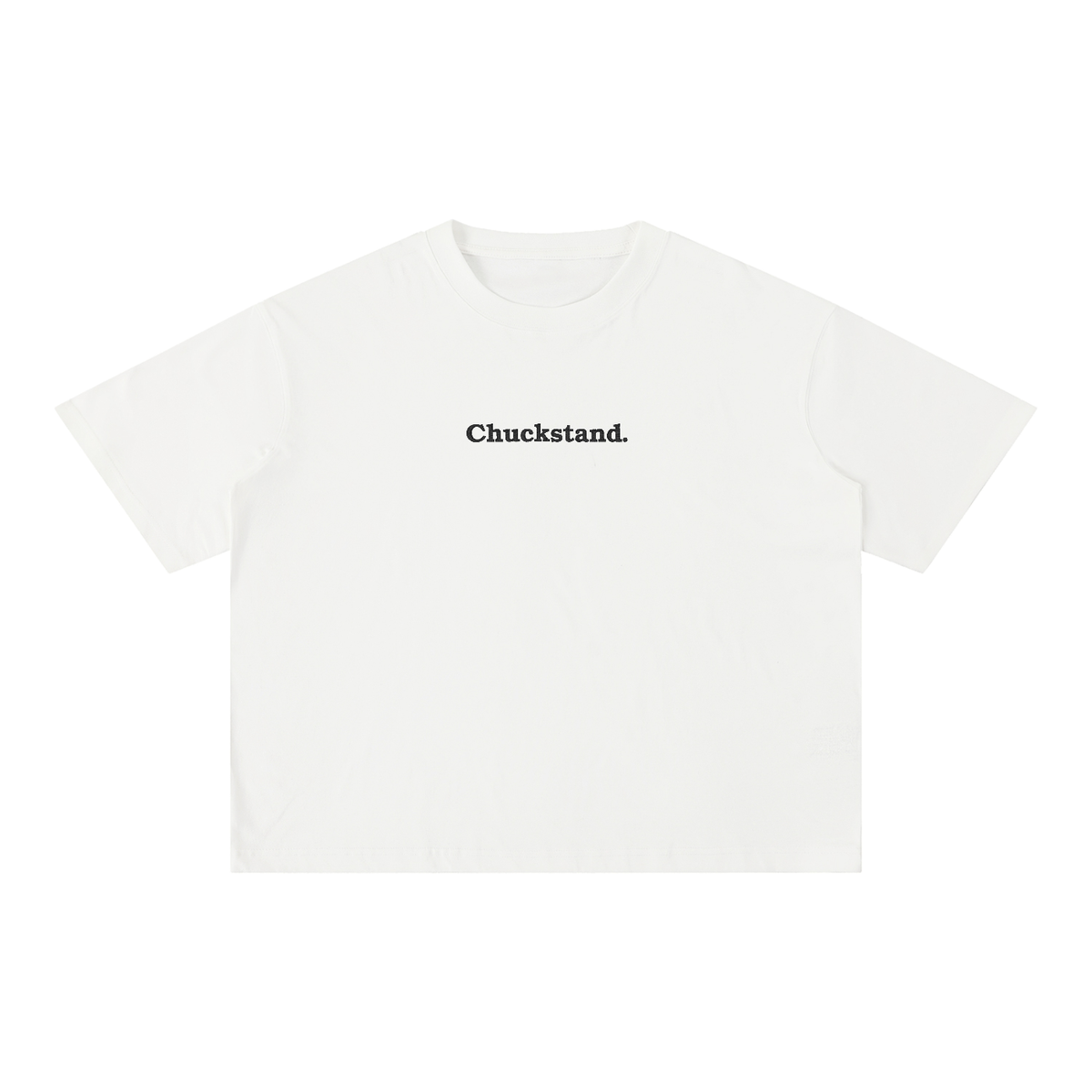 Embroidered Chuckstand. T-shirt