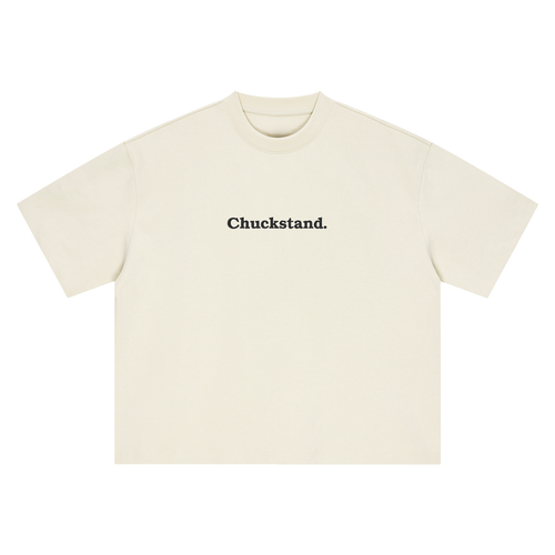Boxy Embroidered Chuckstand Design.